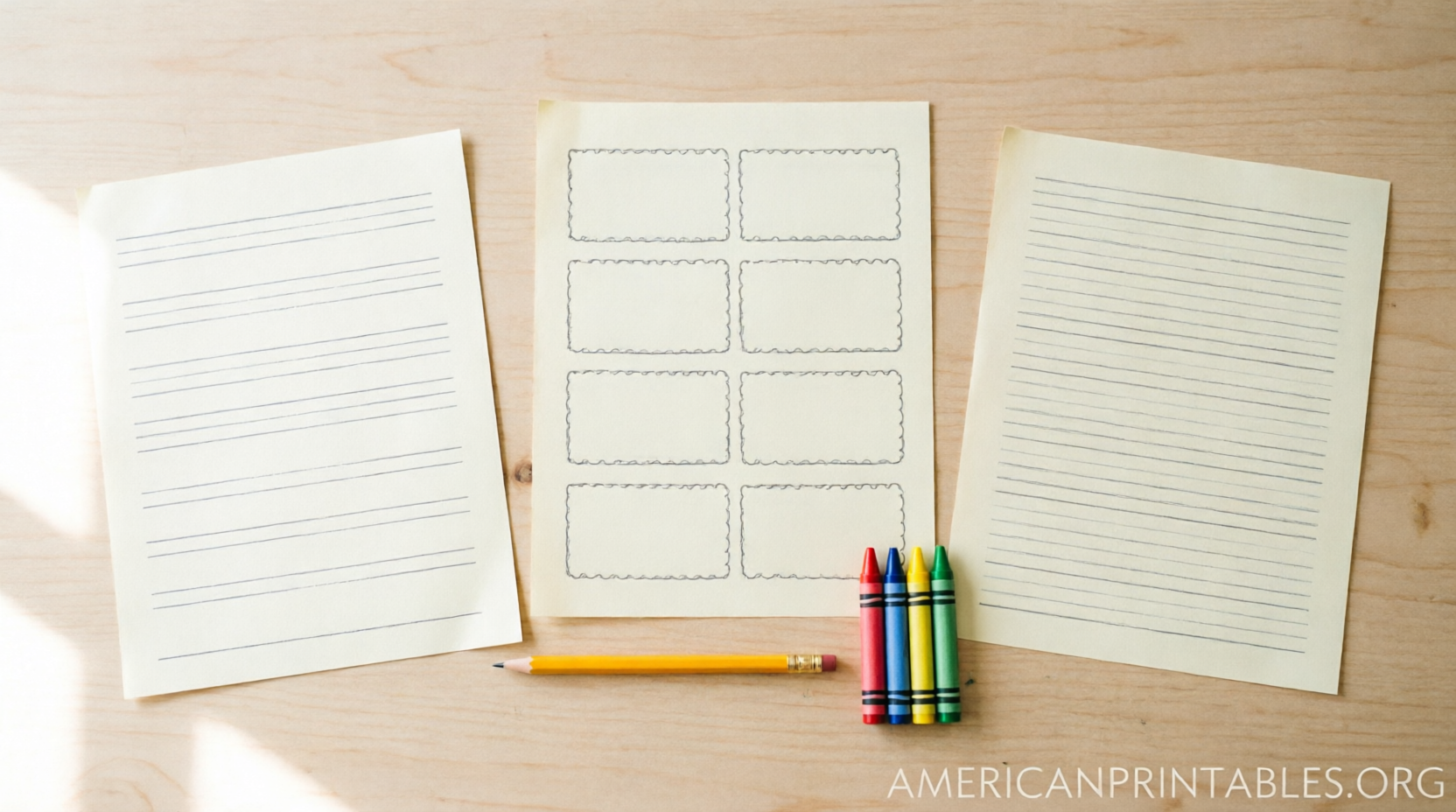 Free Printable Lined Paper for Kids (2)