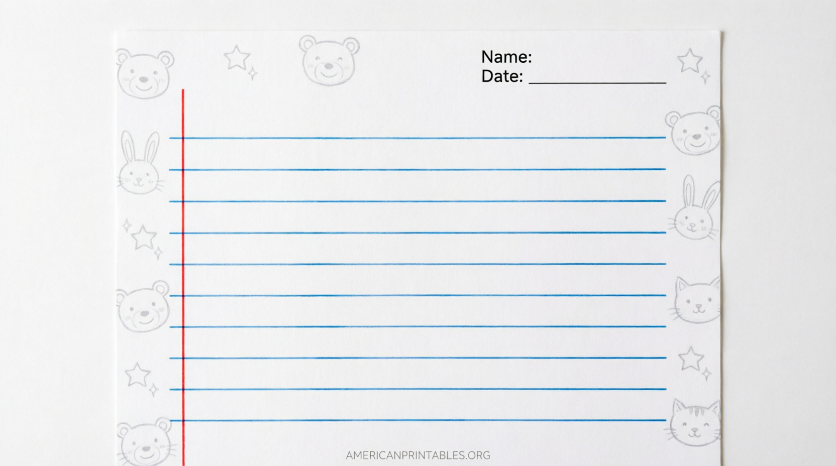 Free Printable Lined Paper for Kids (3)
