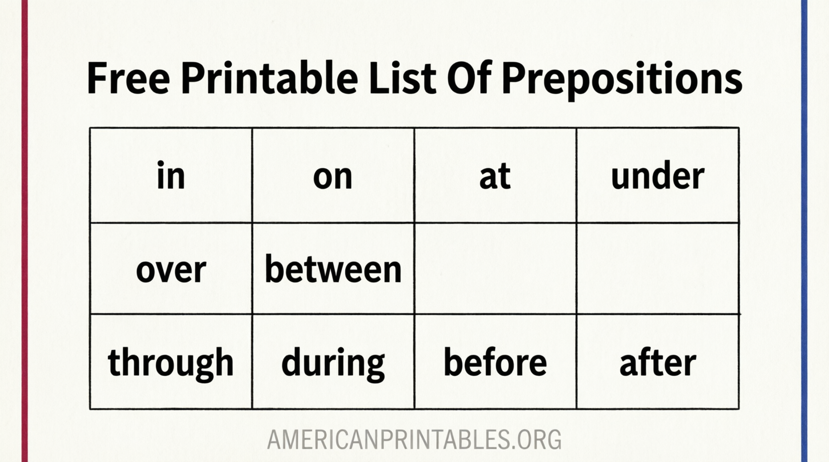 Free Printable List of Prepositions (PDF) (1)