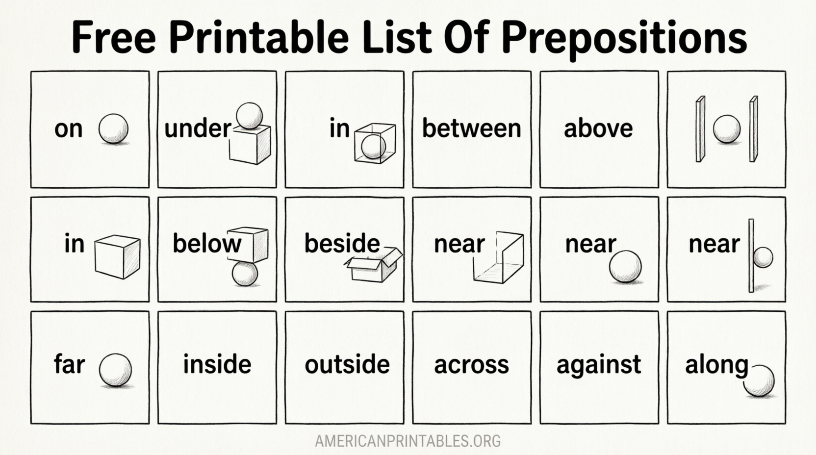 Free Printable List of Prepositions (PDF) (2)