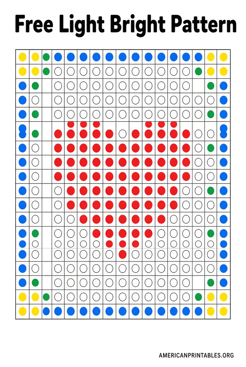 Free Printable Lite-Brite Patterns (1)