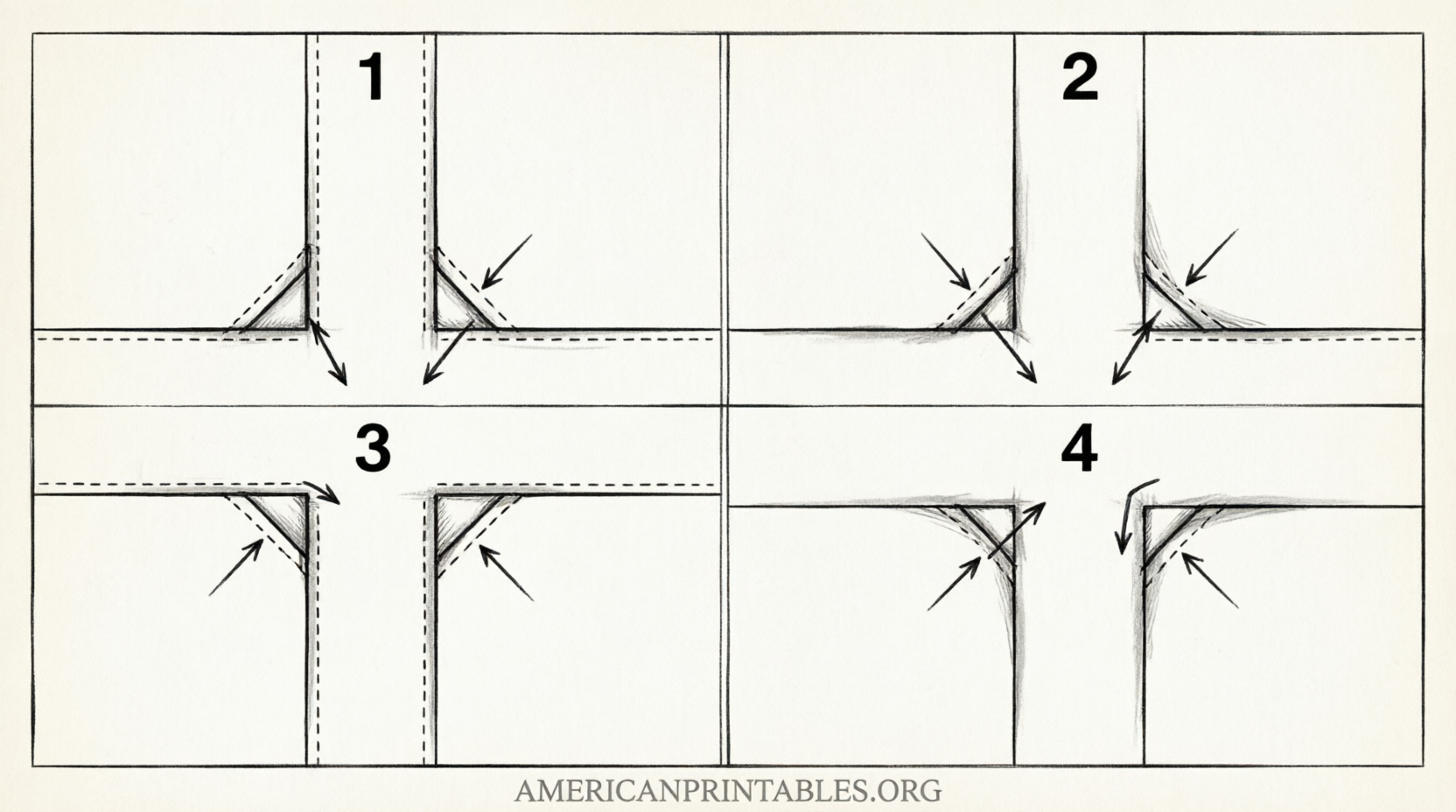 Free Printable Log Cabin Cross Quilt Pattern (4)