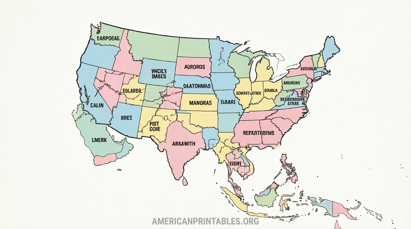 Free Printable Map of Asia With Countries (1)