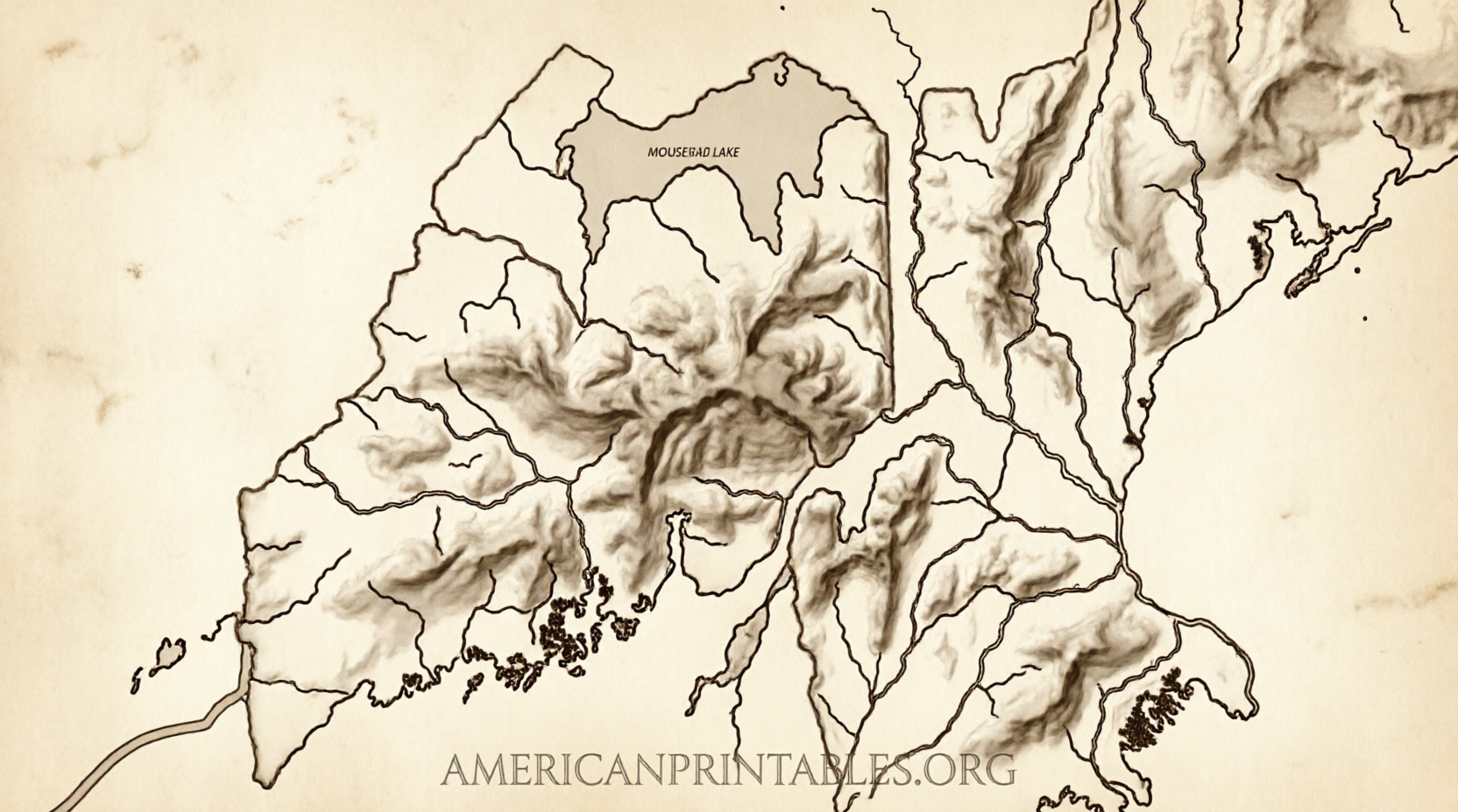 Free Printable Map of Maine Download Now (3)