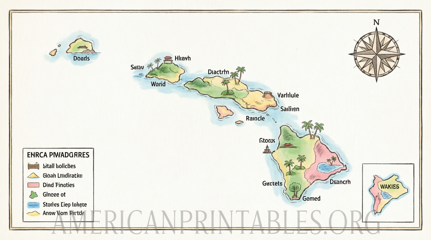 Free Printable Map of Oahu Hawaii Guide (4)