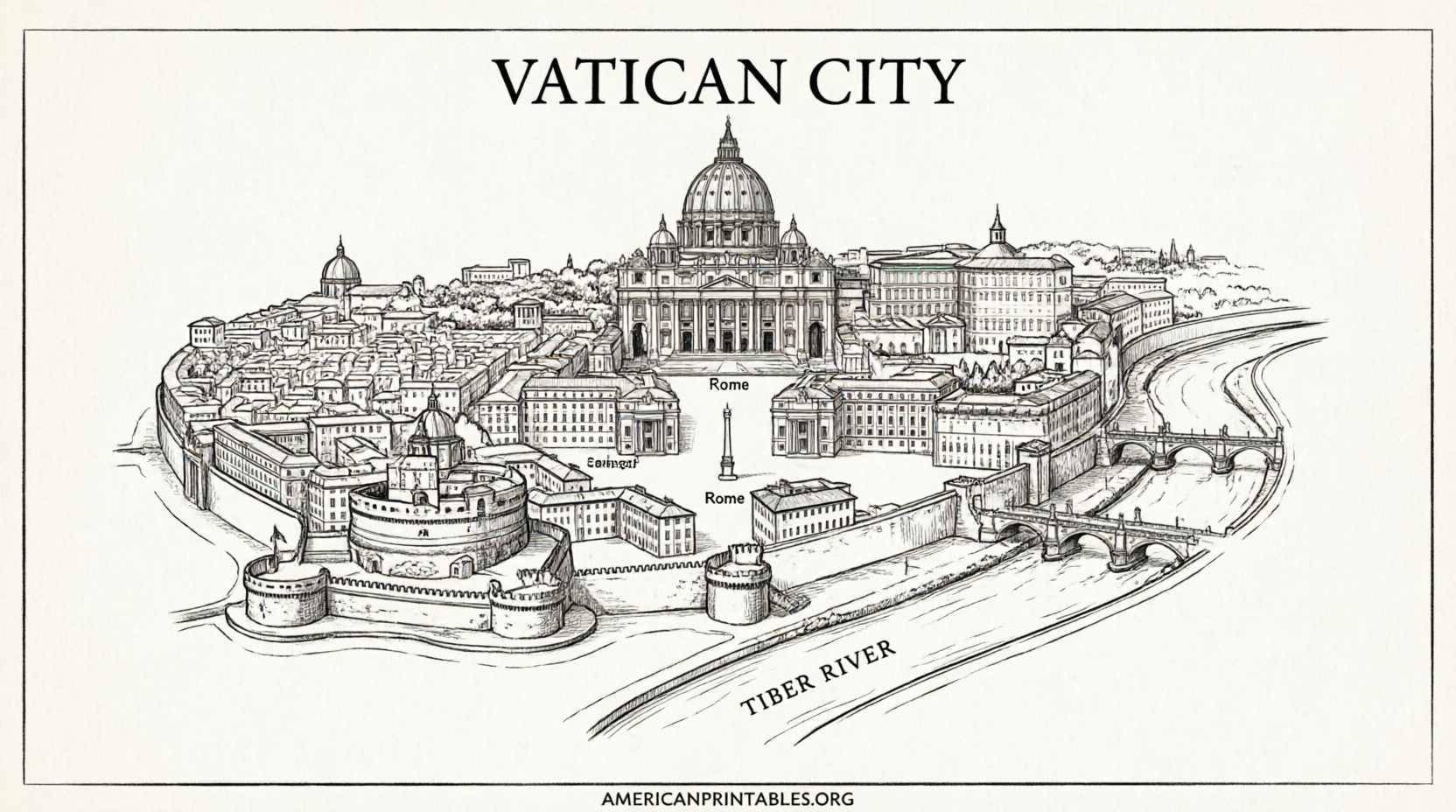 Free Printable Map of Rome for Tourists (3)