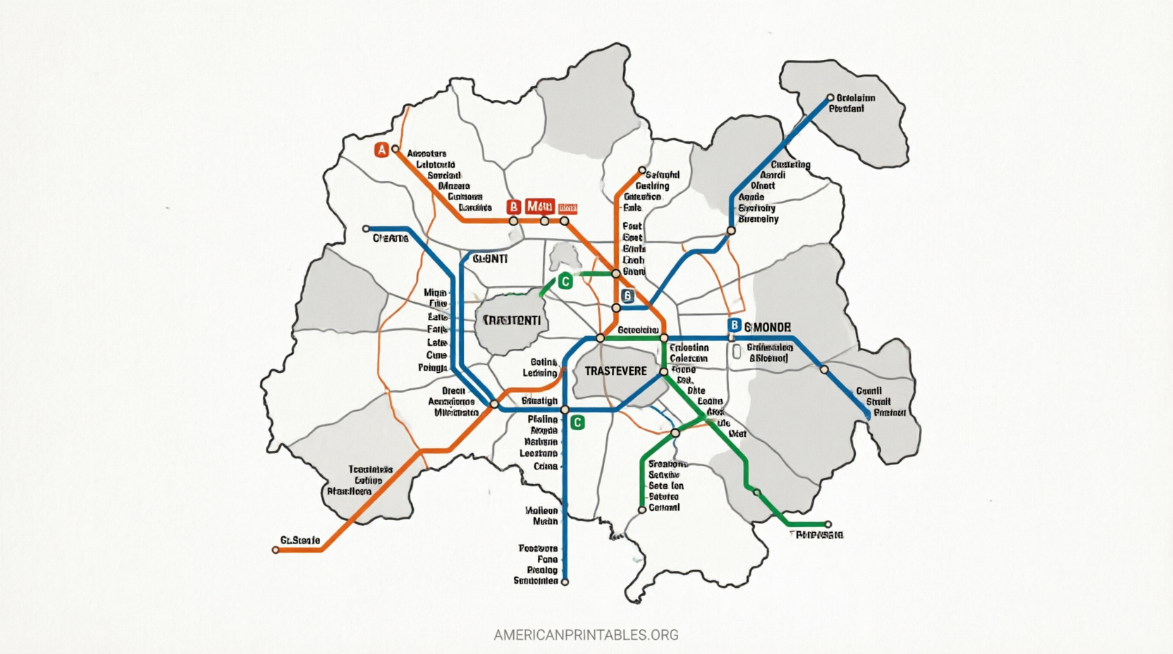 Free Printable Map of Rome for Tourists (4)