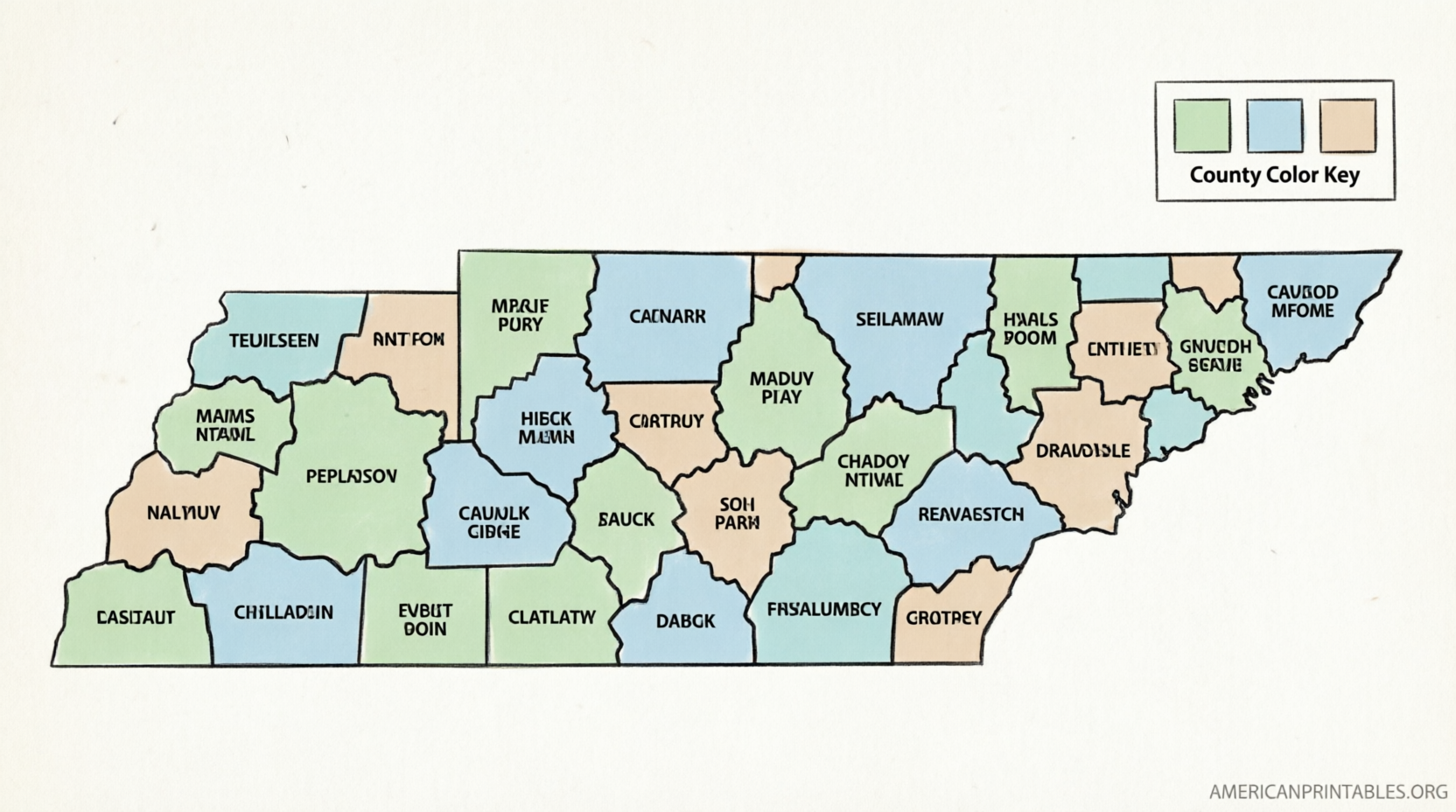 Free Printable Map of Tennessee – Official Downloads (4)