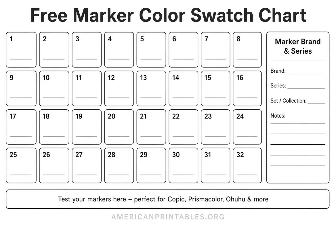 Free Printable Marker Swatch Sheet Download (4)