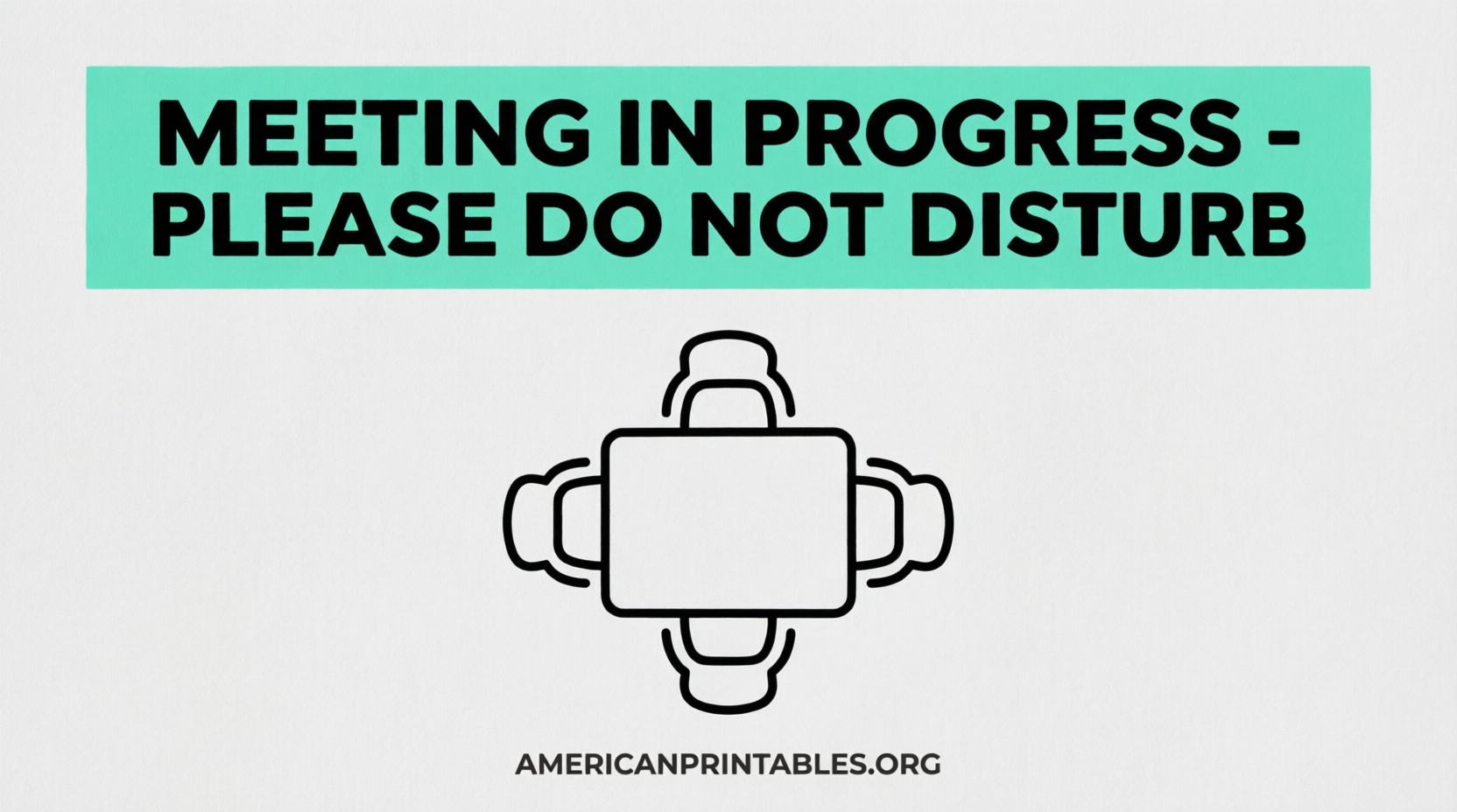 Free Printable Meeting In Progress Sign PDF Downloads (4)