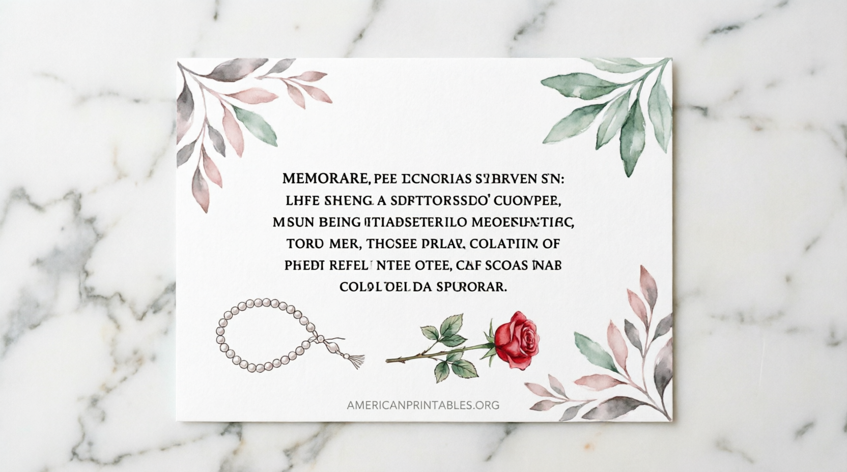 Free Printable Memorare Prayer Card Download (1)