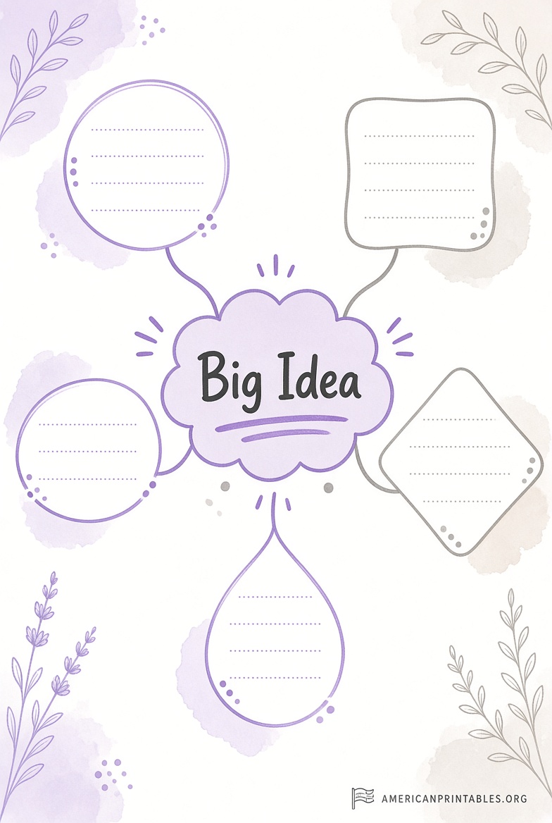 Free Printable Mind Map Templates to Download (2)