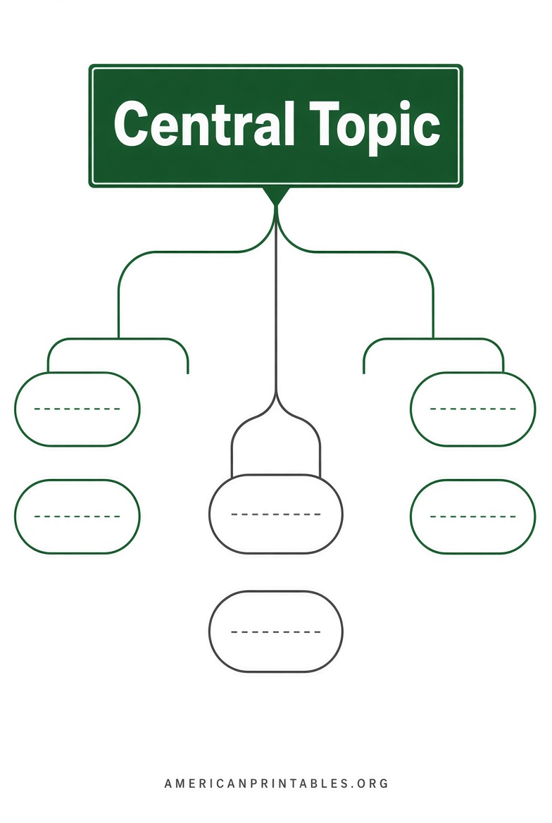 Free Printable Mind Map Templates to Download (4)