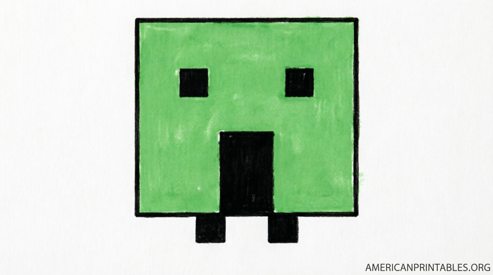 Free Printable Minecraft Creeper Face (1)