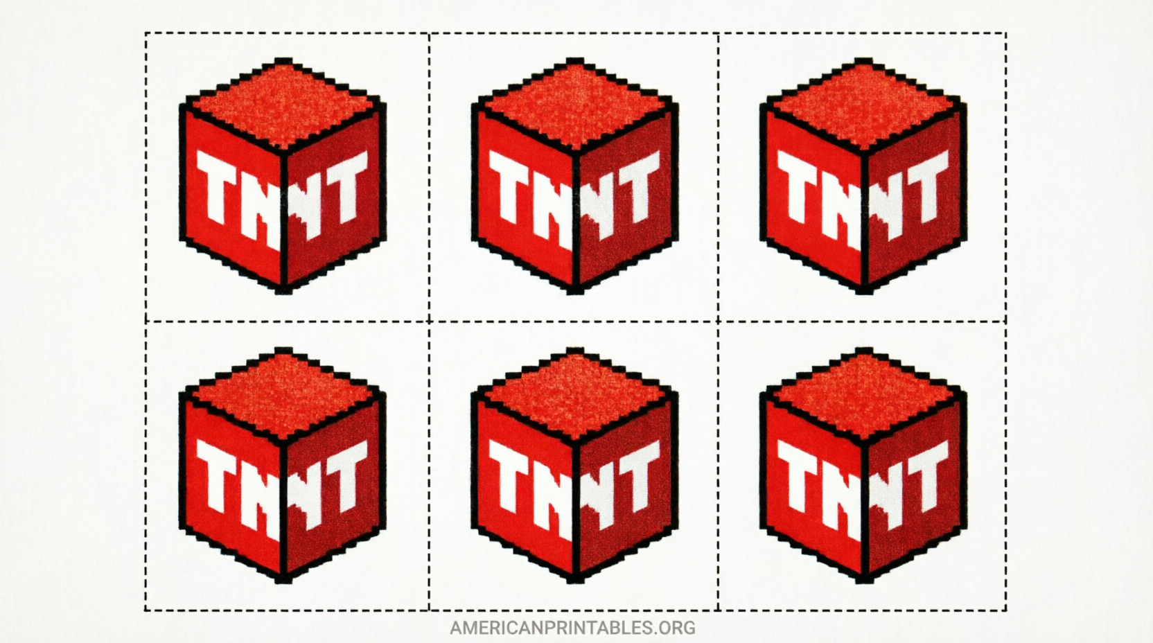 Free Printable Minecraft TNT Labels for Parties (1)