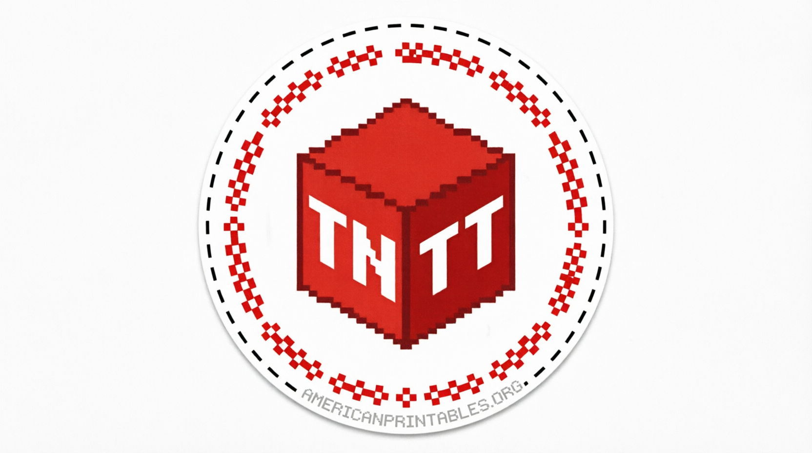 Free Printable Minecraft TNT Labels for Parties (2)