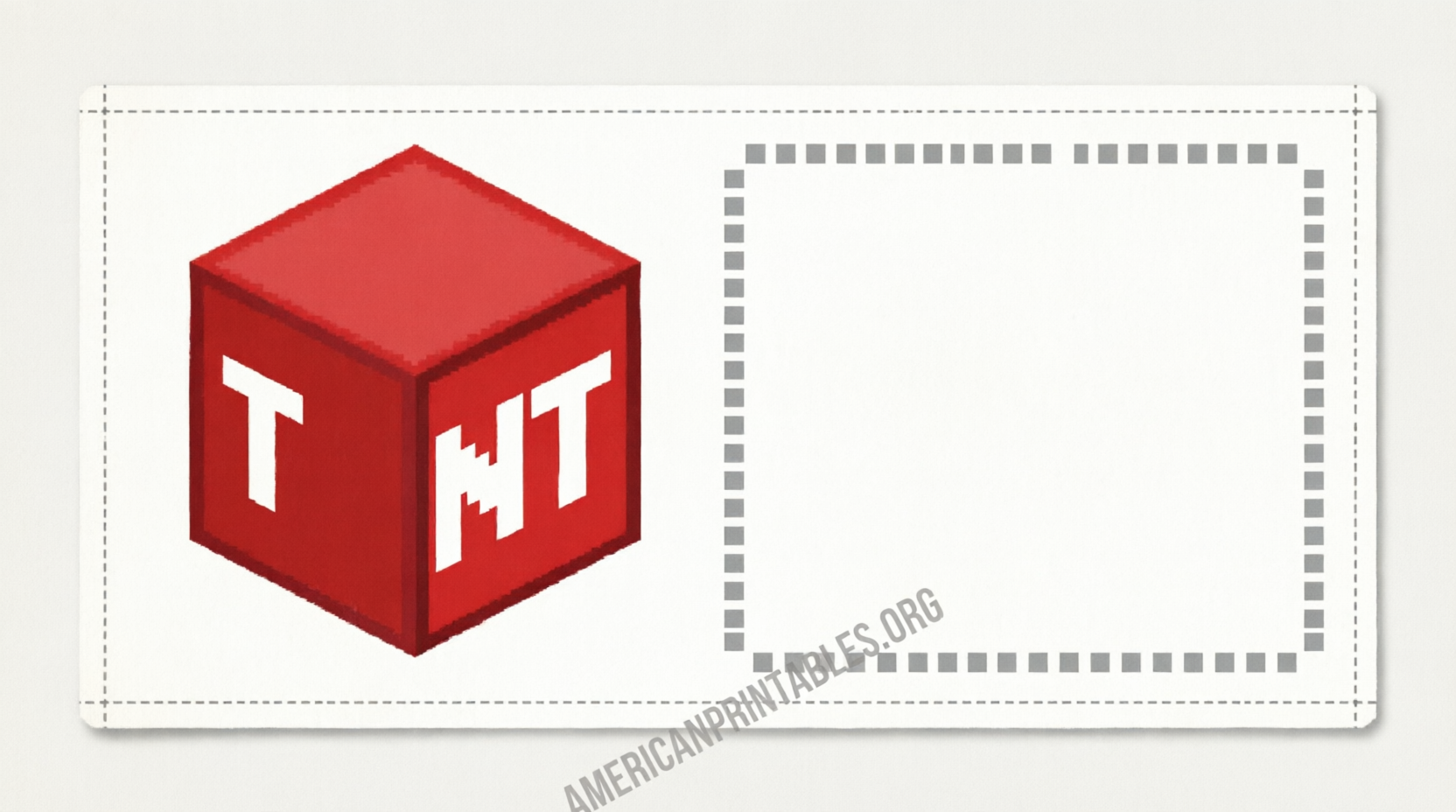 Free Printable Minecraft TNT Labels for Parties (3)