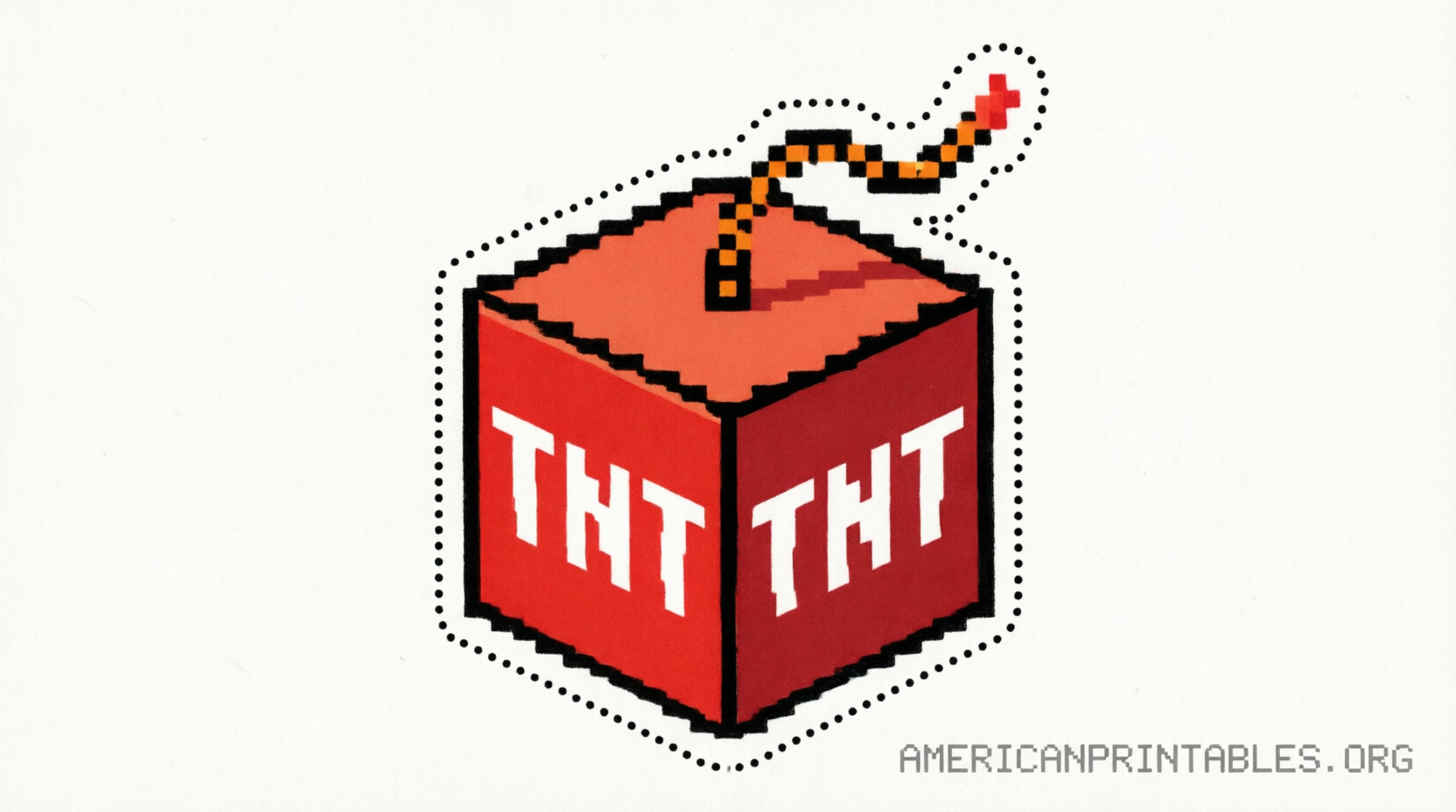 Free Printable Minecraft TNT Labels for Parties (4)