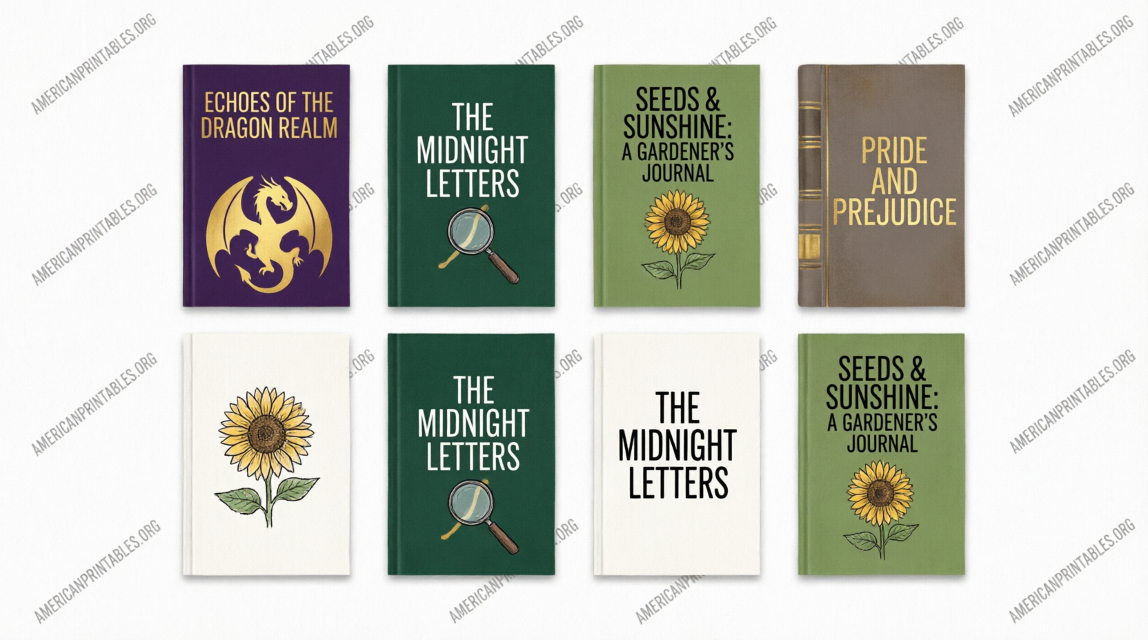 Free Printable Miniature Book Covers (4)