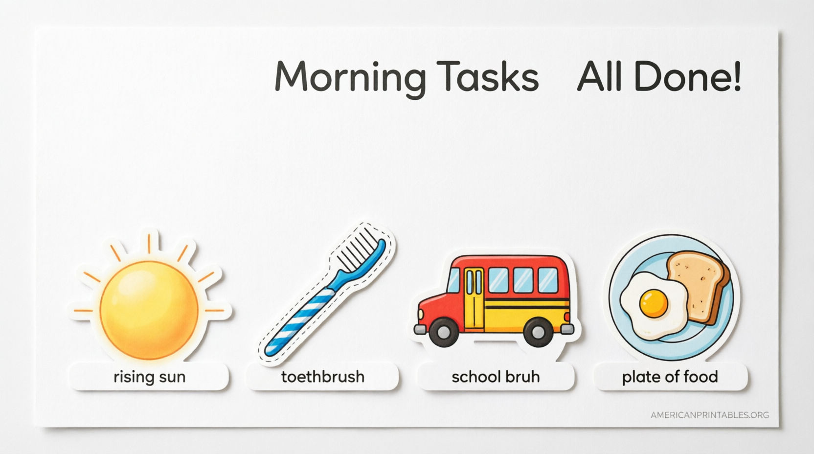 Free Printable Morning Routine Charts (2)