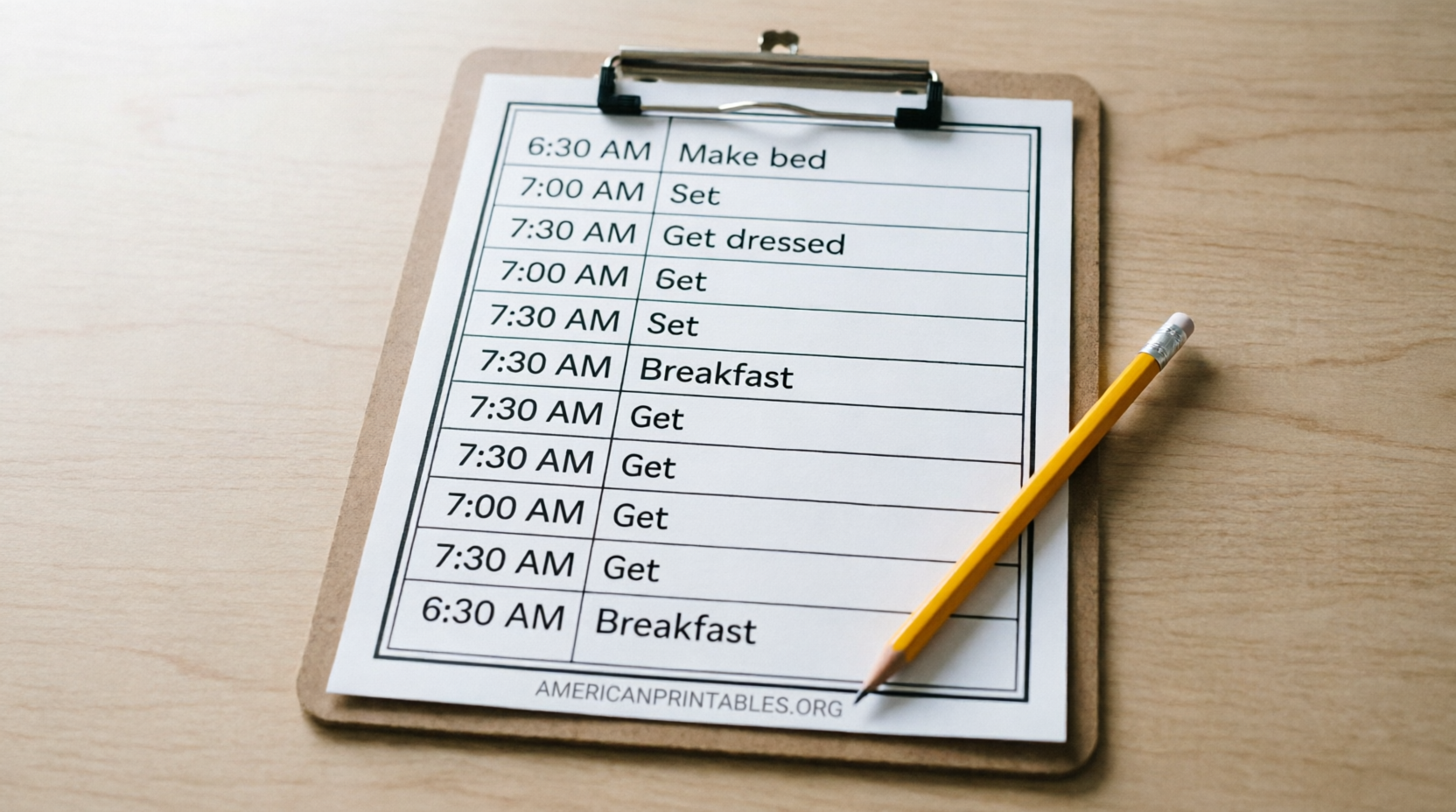 Free Printable Morning Routine Charts (4)