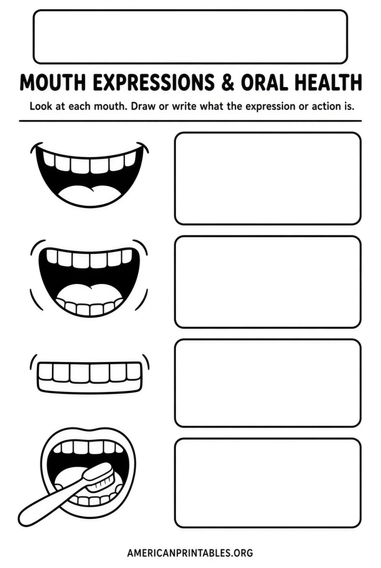 Free Printable Mouth With Teeth for Kids (3)