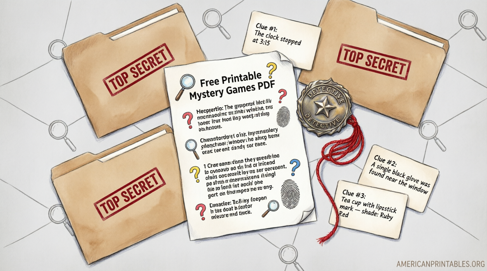 Free Printable Mystery Games PDF Downloads (3)