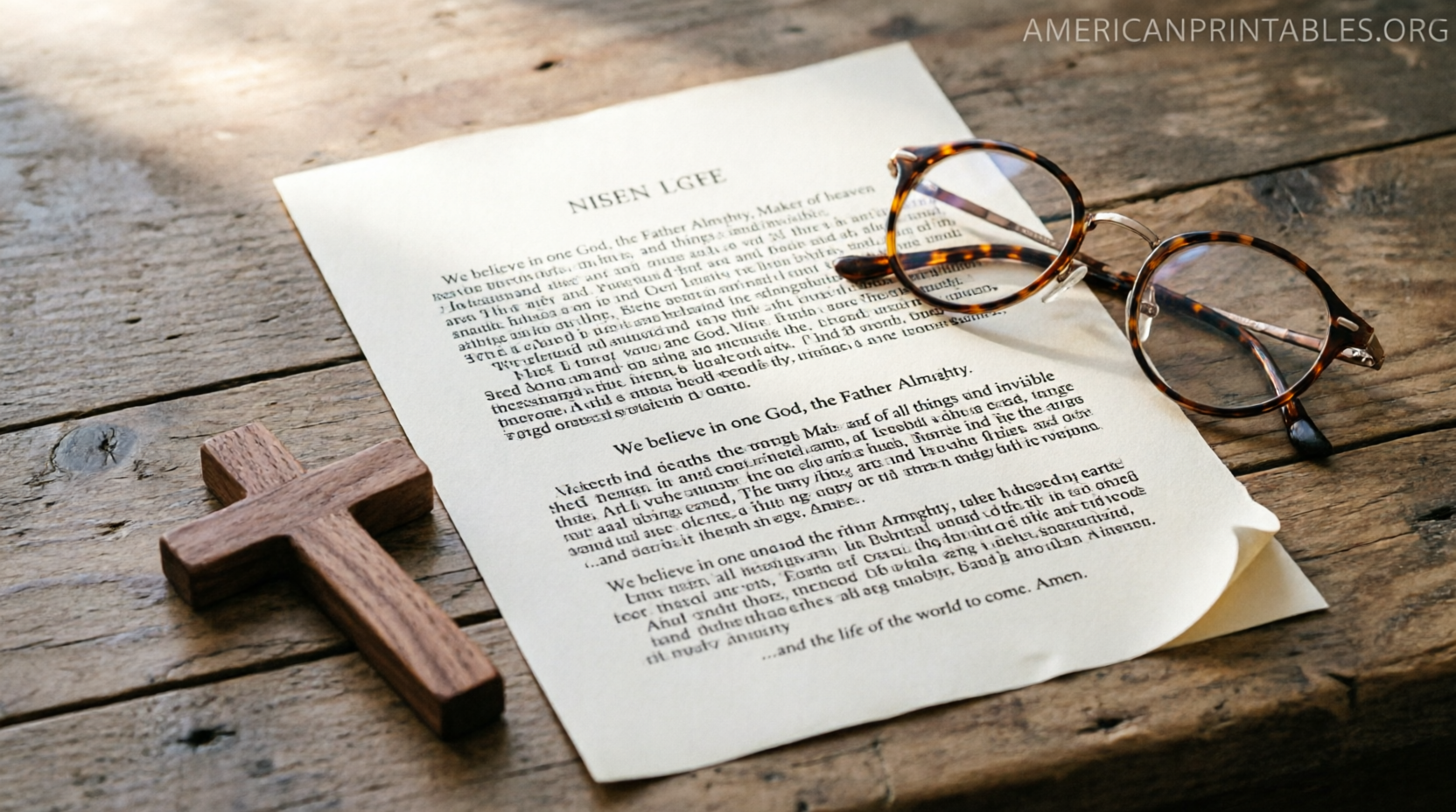 Free Printable Nicene Creed PDF Resources (2)