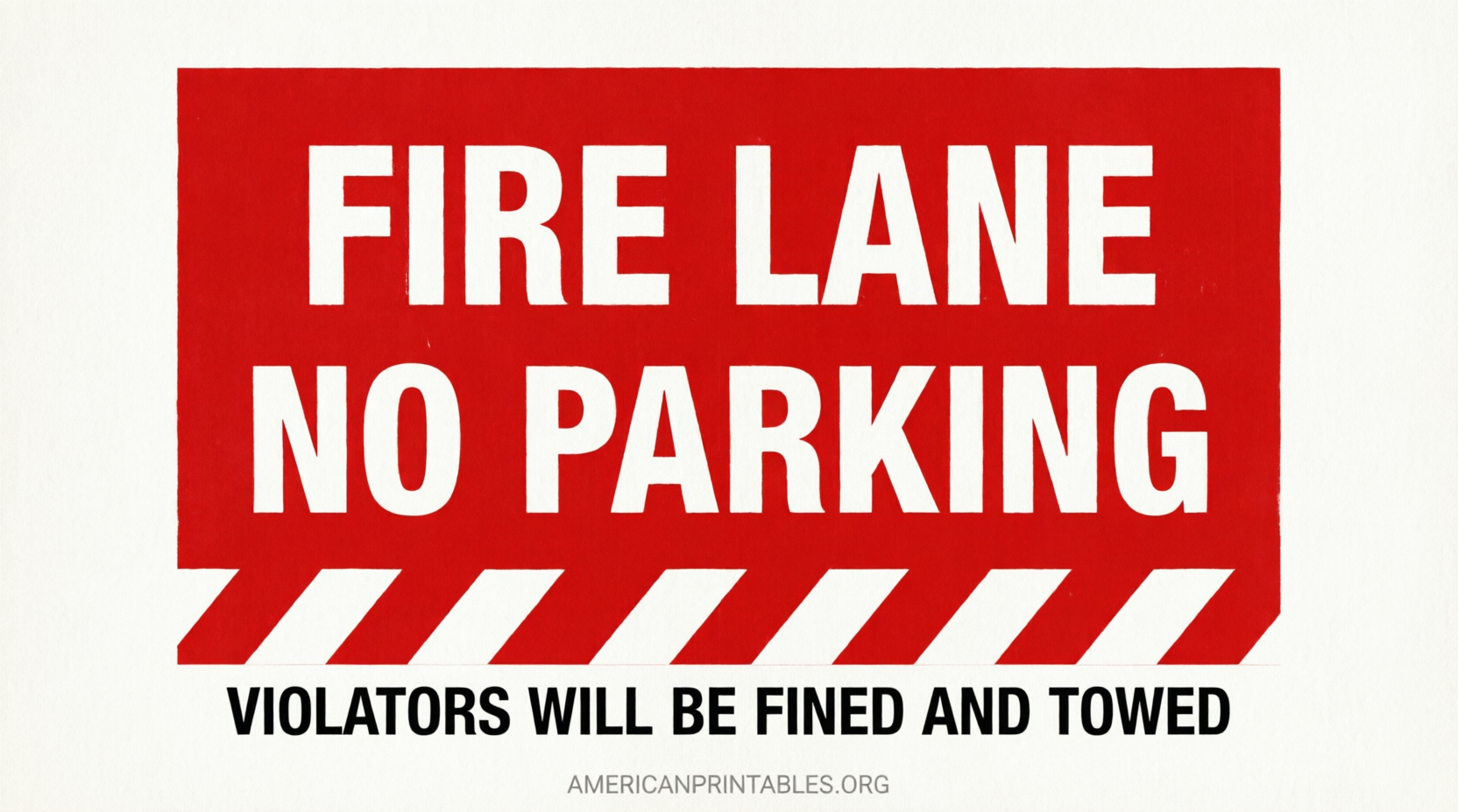Free Printable No Parking Signs Download PDFs (2)