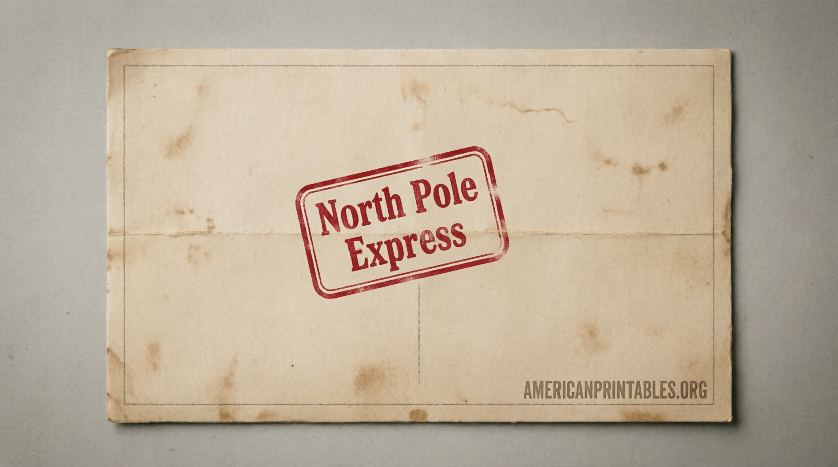 Free Printable North Pole Envelope Template (2)