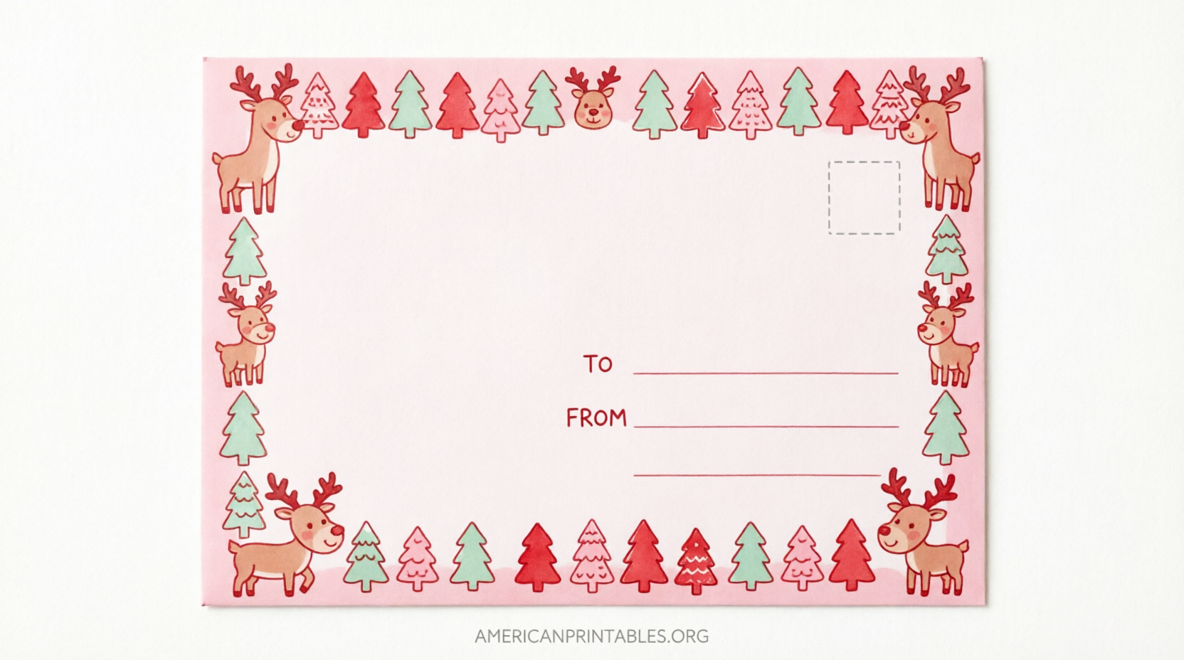 Free Printable North Pole Envelope Template (4)