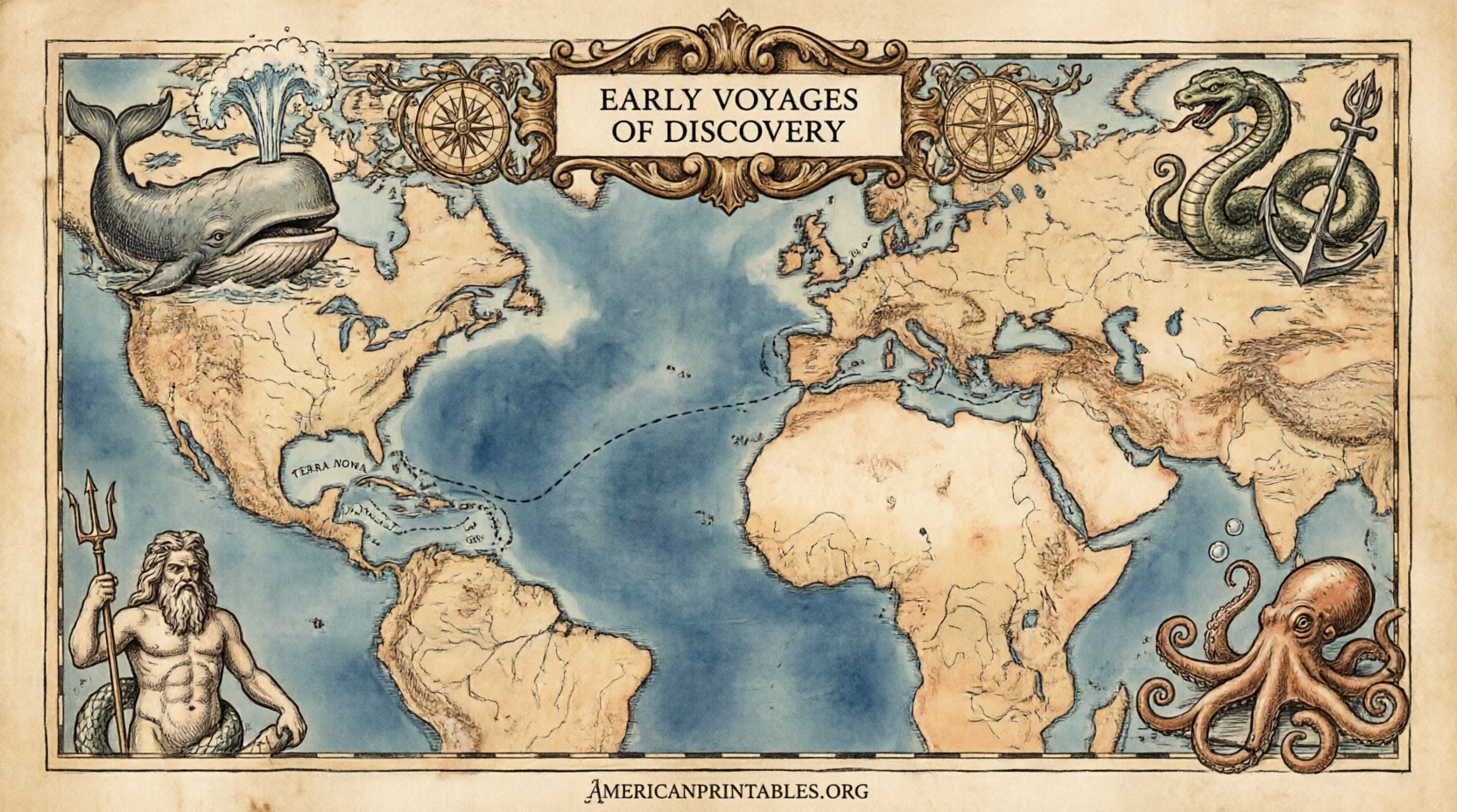 Free Printable Old World Maps Download Guide (2)
