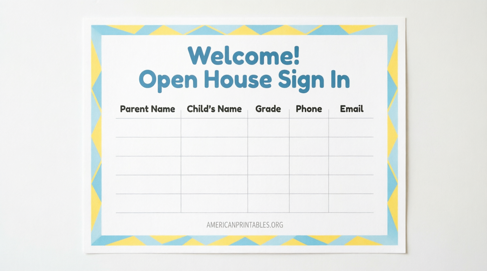 Free Printable Open House Sign In Sheets (PDF) (4)