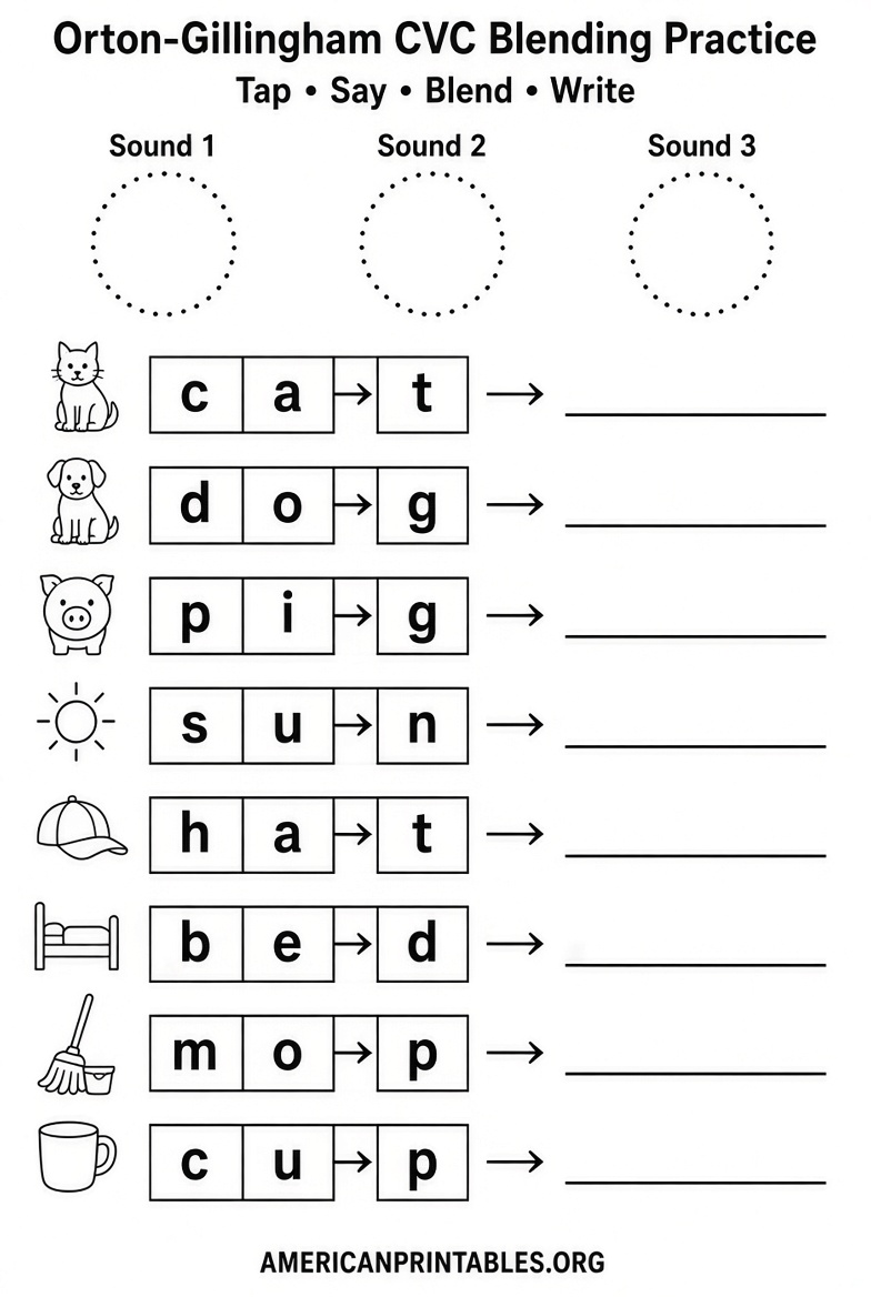 Free Printable Orton Gillingham Worksheets PDF (4)