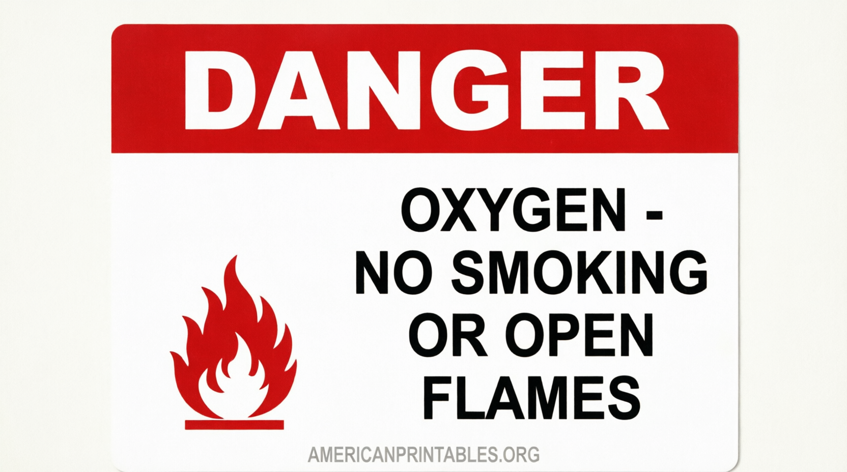 Free Printable Oxygen Warning Signs (1)
