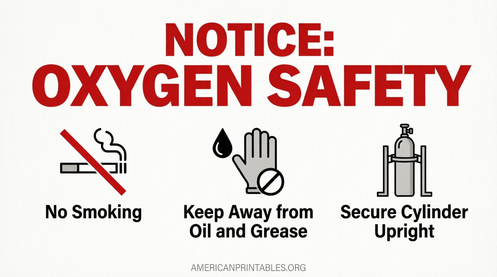 Free Printable Oxygen Warning Signs (3)