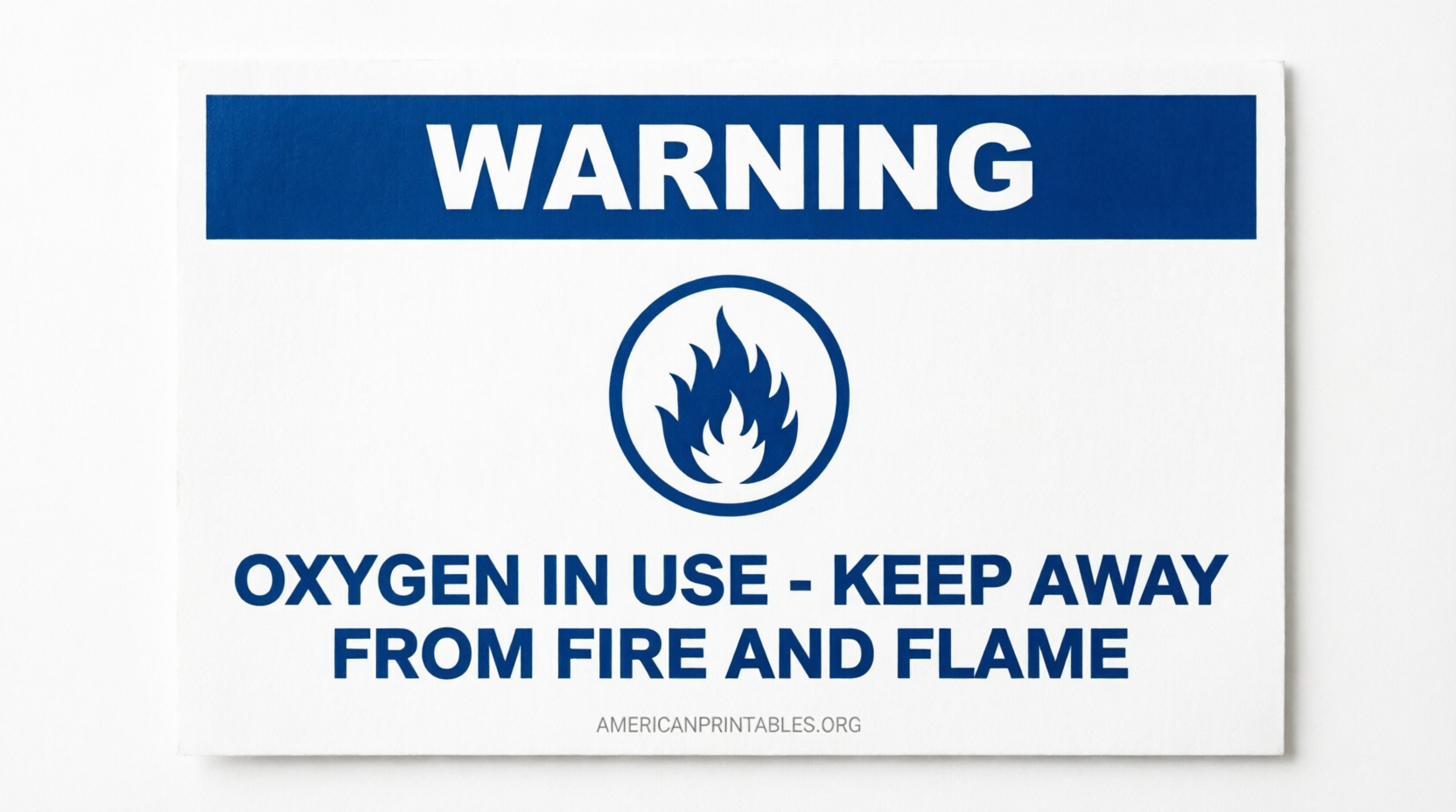 Free Printable Oxygen Warning Signs (4)