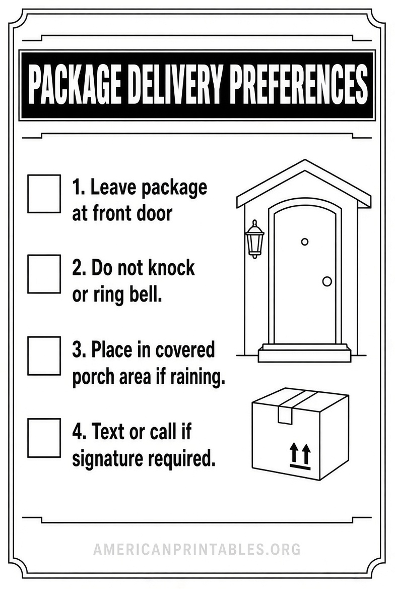 Free Printable Package Delivery Signs (2)