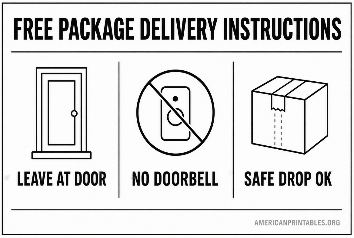 Free Printable Package Delivery Signs (4)