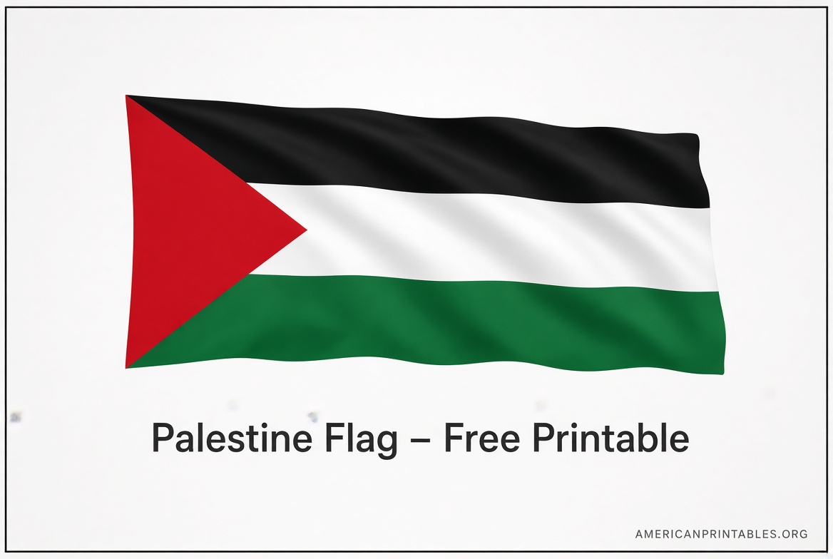 Free Printable Palestine Flag PDF Downloads (2)