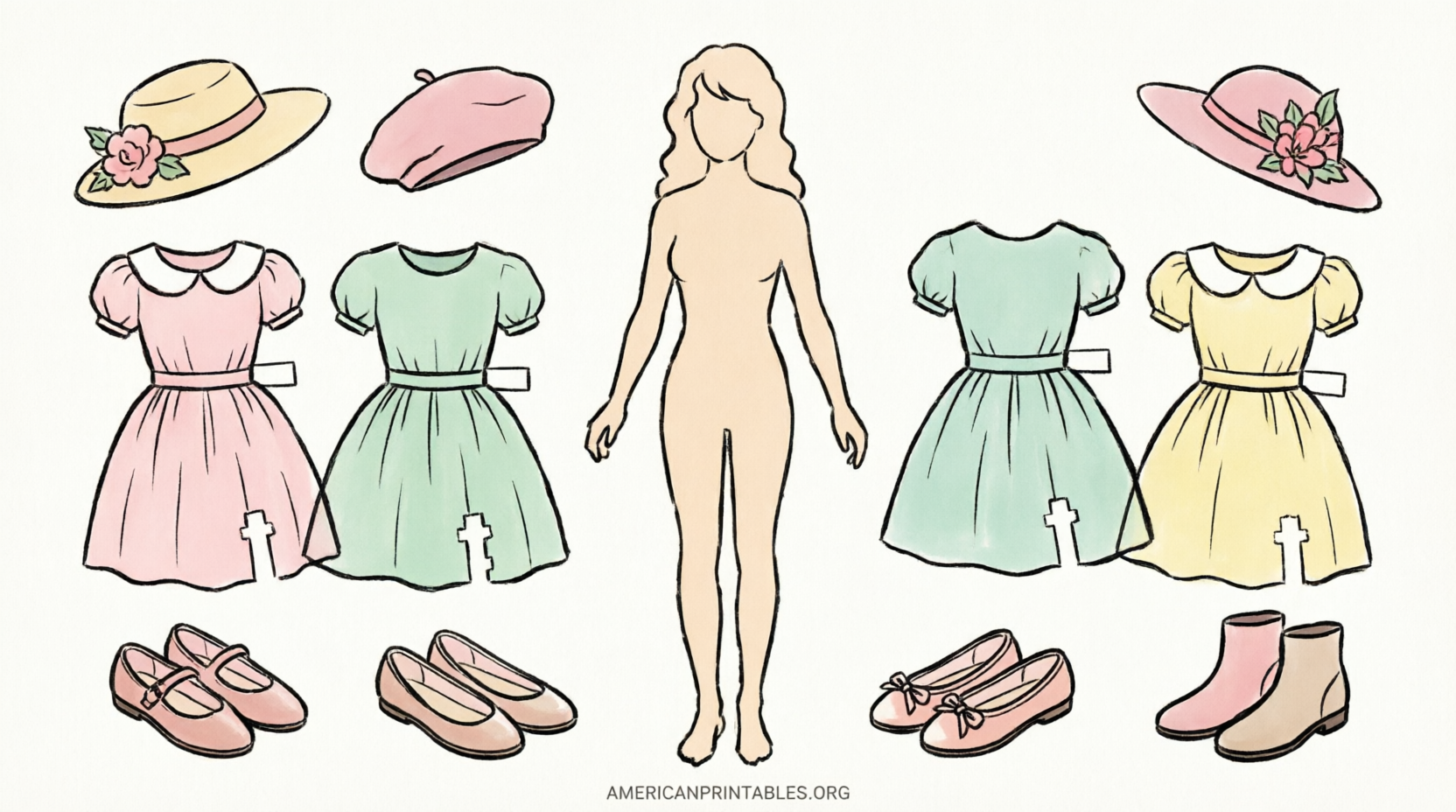Free Printable Paper Doll Cutouts for Kids (1)
