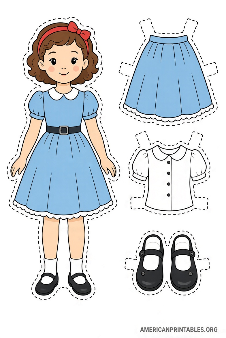 Free Printable Paper Dolls PDF Downloads (1)