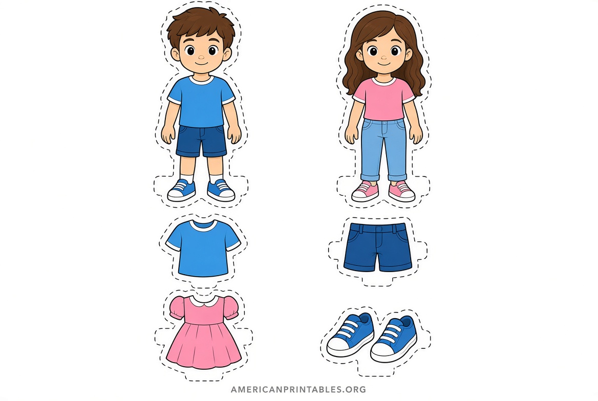 Free Printable Paper Dolls PDF Downloads (4)
