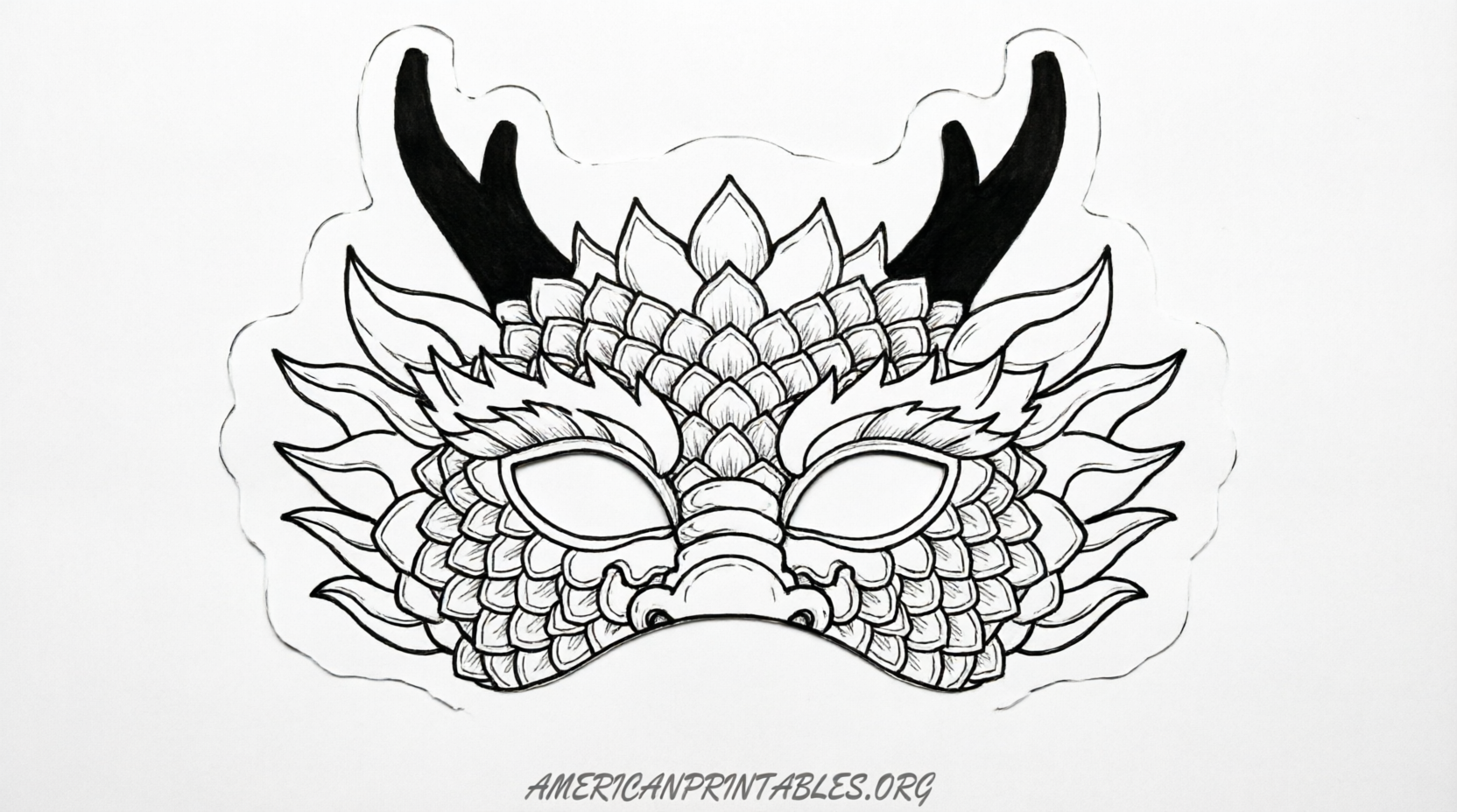 Free Printable Paper Dragon Template for Kids (4)