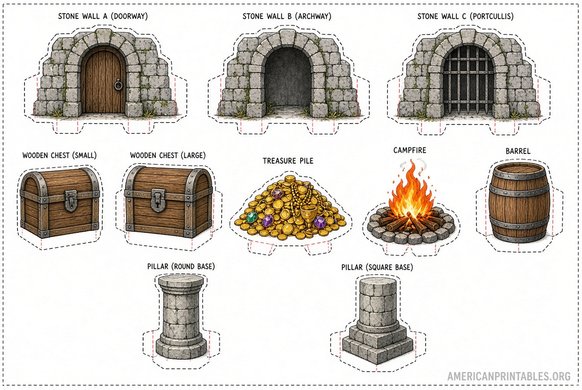 Free Printable Paper Miniatures for D&D (3)