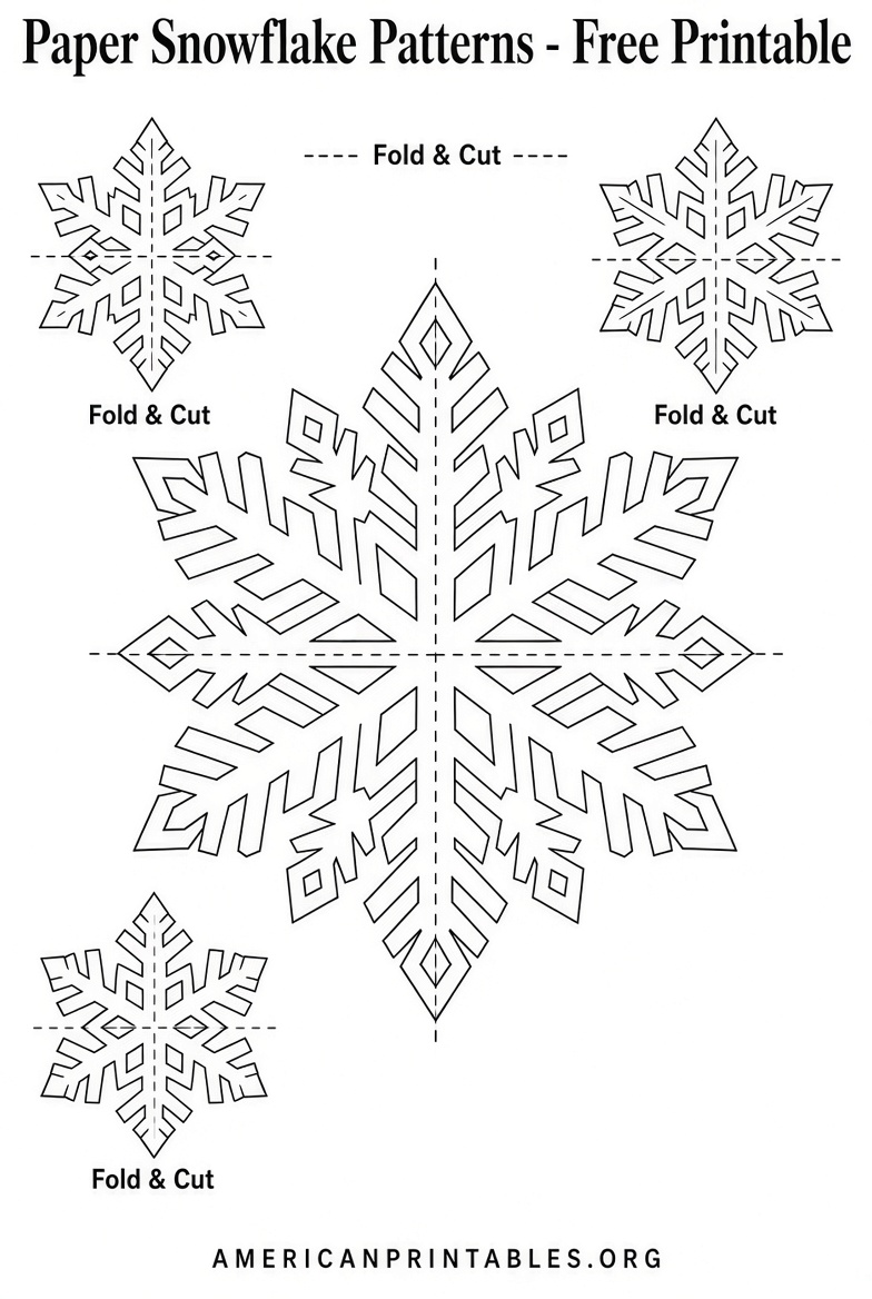 Free Printable Paper Snowflake Patterns (4)
