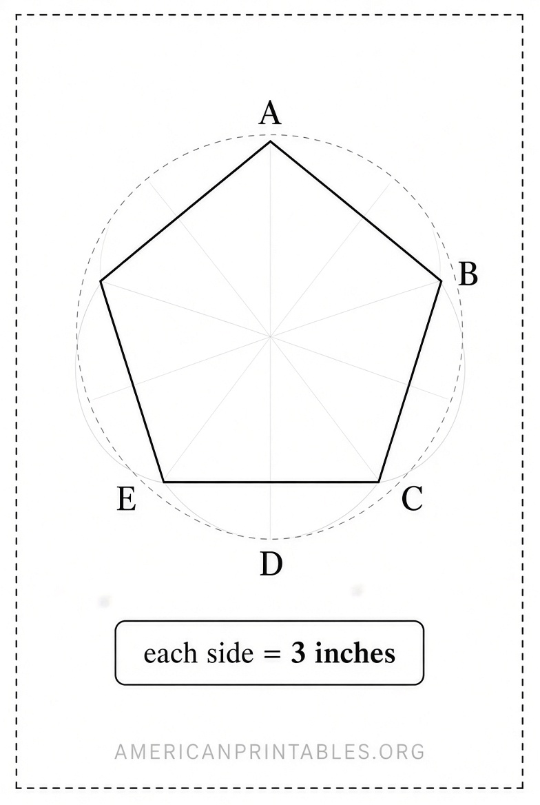 Free Printable Pentagon Templates PDF (2)
