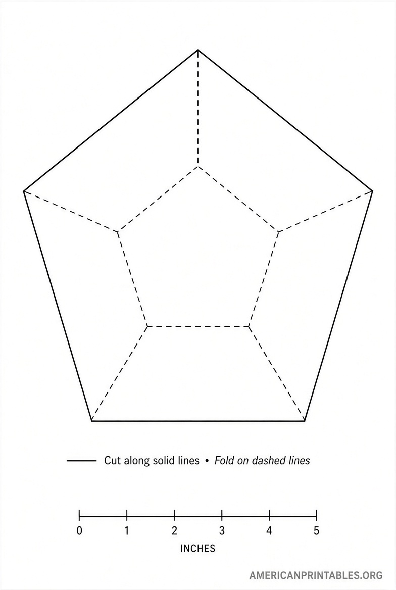 Free Printable Pentagon Templates PDF (3)