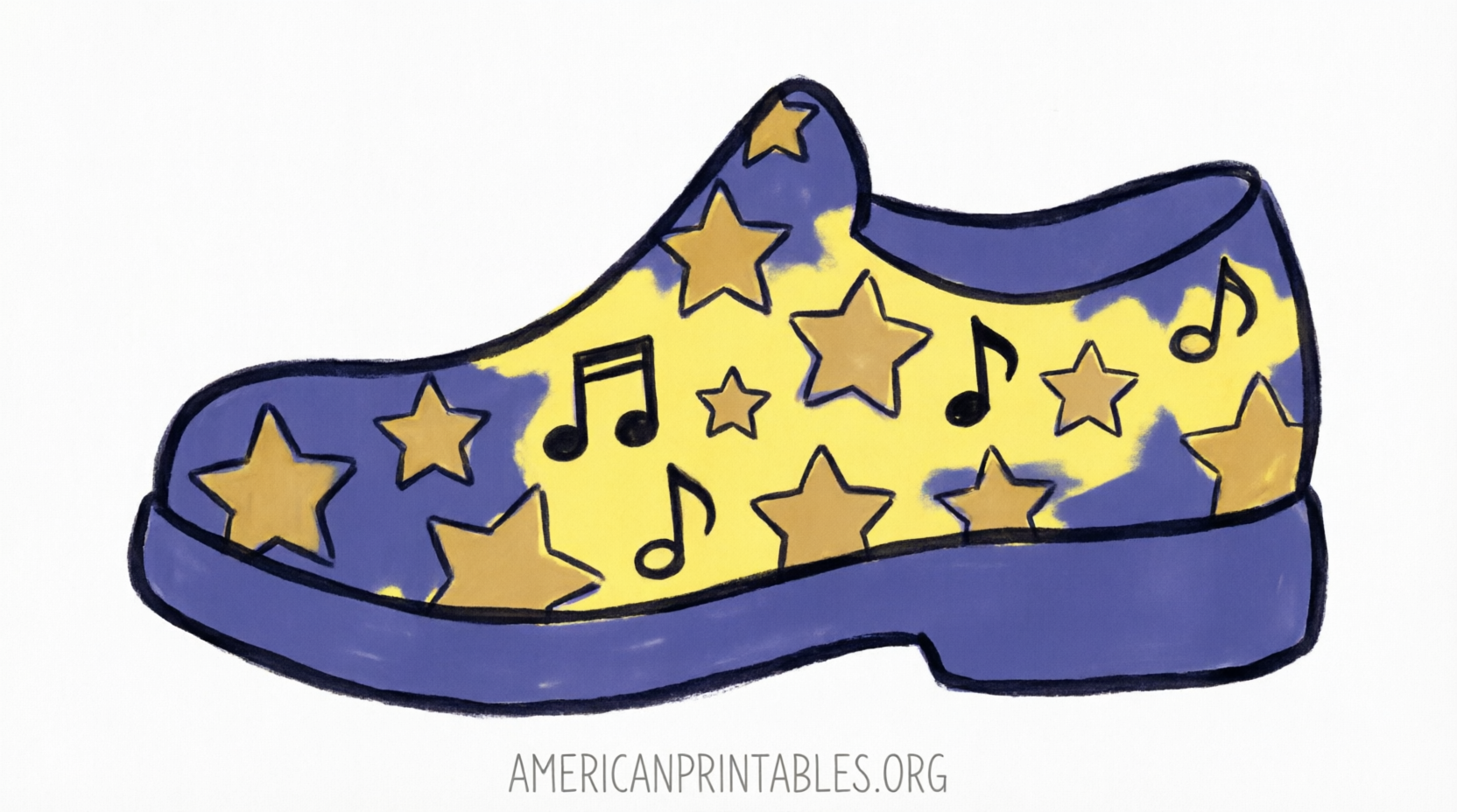 Free Printable Pete the Cat Shoe Template (2)