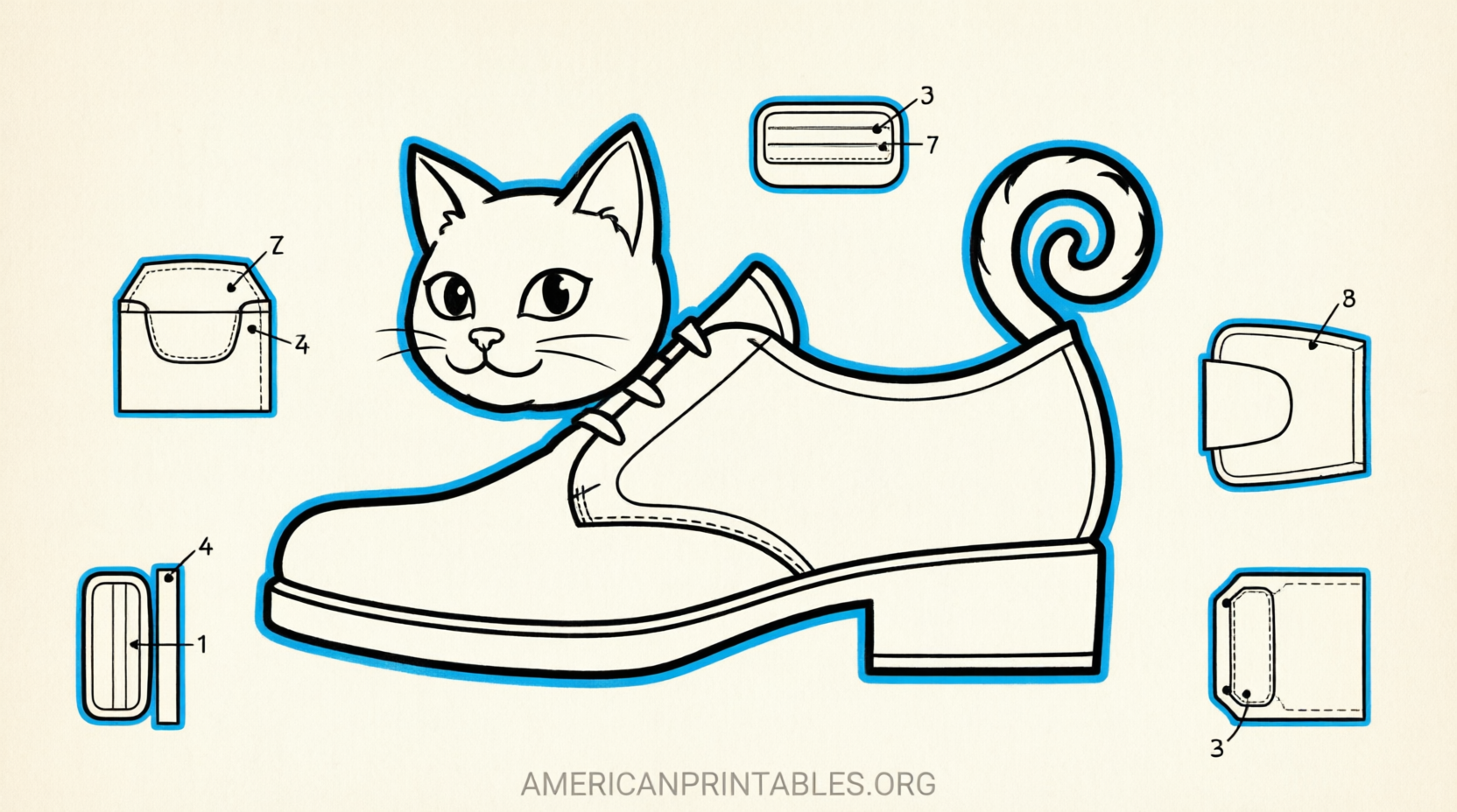 Free Printable Pete the Cat Shoe Template (3)